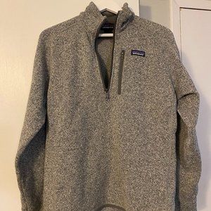 Patagonia Men's Better Sweater 1/4-Zip Fleece in Stonewash (Gray) - Medium